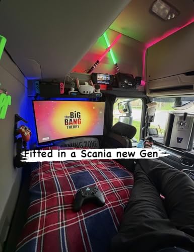 Mercedes Actros & MAN TGX with Suitable Shelf – VESA 75x75/100x100 – Up to 34 Inch TVs