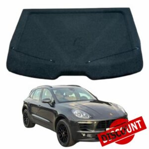 Porsche Macan 2014-2023 95B Compatible Car Parcel Shelf | Sturdy Boot Cover with Cord for Extra Storage | Space Saving Car Accessories | Black | TCC Parcel Shelf Direc