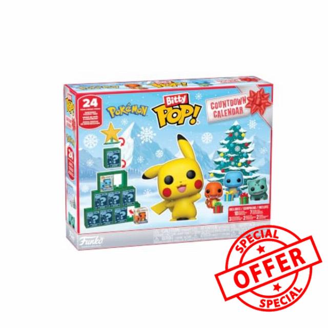 Funko Bitty POP! Countdown Calendar: Pokemon - Advent Calendar - 24 Days of Surprise - Collectable Vinyl Mini Figures - Mystery Box - Gift Idea - Holiday Xmas for Girls