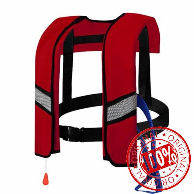 Automatic Inflatable Life Jacket Water Gear For Emergency Designed With Maximum Buoyancy And Performance Ideal For Boating Swimming Rafting Sailing Adventures