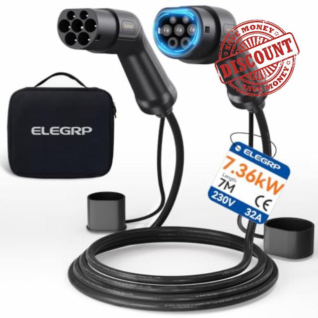 ELEGRP Type 2 EV Charging Cable
