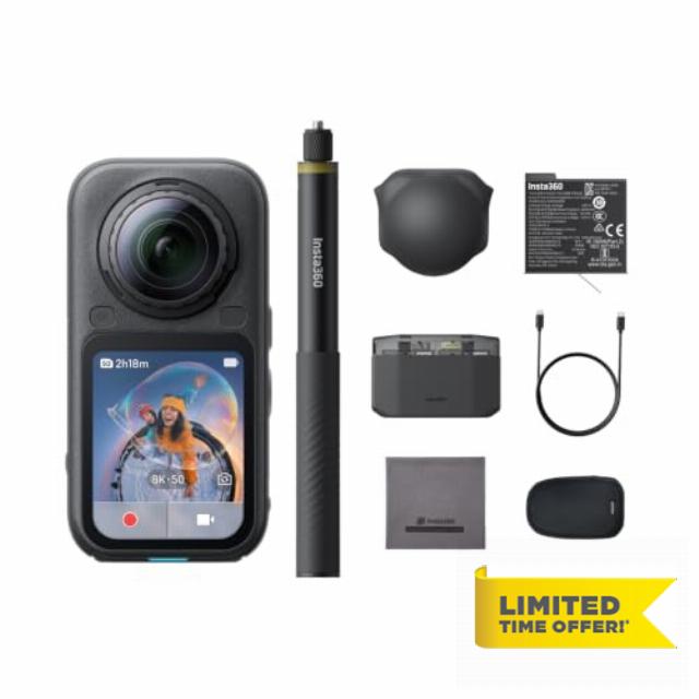 Insta360 X6 Essentials Bundle - 8K 360 Camera with 1/1.1'' Sensors | Action Camera