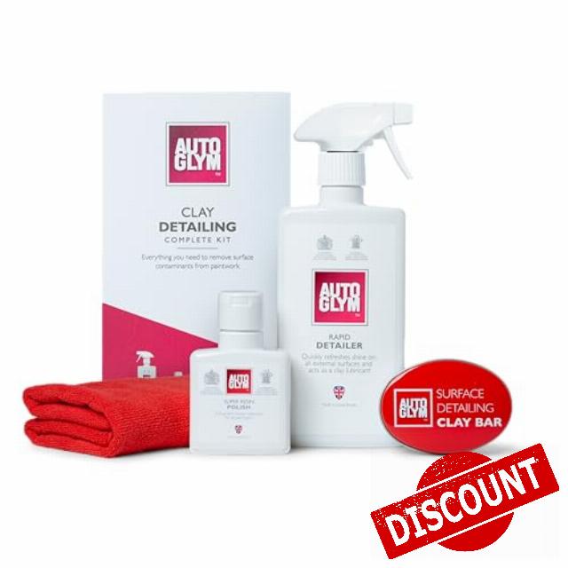 Autoglym Clay Detailing Complete Kit | Car Clay Bar Kit with Rapid Detailer
