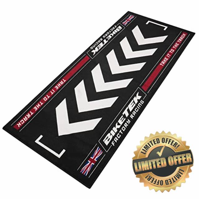 BikeTek Series 7 Motorcycle Workshop Pit Garage Mat Union Jack 190 x 80 cm