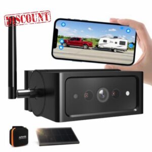 AUTO-VOX Magnetic Solar Wireless Reversing Camera with WiFi Connection                                                          No Monitor Needed