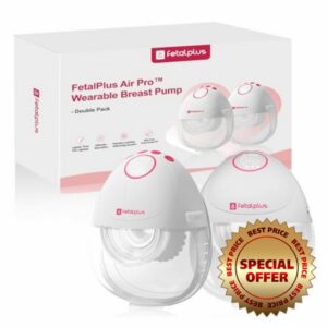 Air Pro™ Ultra-Discreet Wearable Breast Pump - Double Pack | Wearable Breast Pump 27mm | 15mm 18mm 21 mm 24mm Flange Inserts Included |