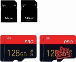 2 Pack 128GB Micro sd card Class 10 TF Card with adapter 128GB Memory Card for table