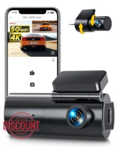 GKU 4K Dash Cam Front and Rear