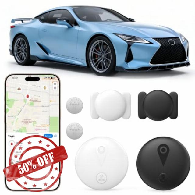 2 Pack GPS Tracker for Vehicles Works with iOS & Android
