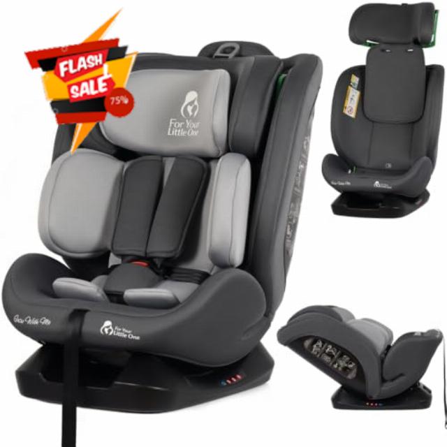 For Your Little One GrowWithMe 0/1/2/3 i-Size Car Seat (Birth-12 Years) (Slate Mist)