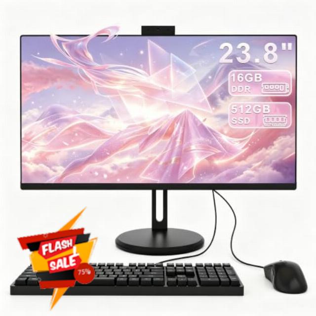 23.8inch IPS All-in-one PC retractable camera