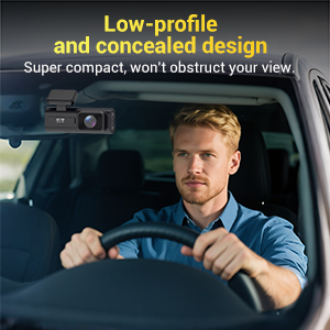 Text reads 'Simple to Set Up and Use'. Series of images showing a dashboard-mounted device being installed in a vehicle.