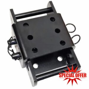 270mm Height Adjustable 2 Pin Drop Plate – Heavy Duty Towball Mount with Quick Release Pins – 3500kg Capacity