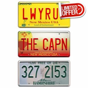 Celebrity Machines Breaking Bad | LWYRUP + THE CAPN + 327 2153 | Metal Stamped License Plates