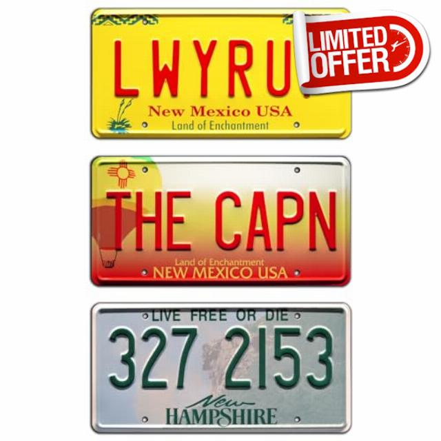 Celebrity Machines Breaking Bad | LWYRUP + THE CAPN + 327 2153 | Metal Stamped License Plates