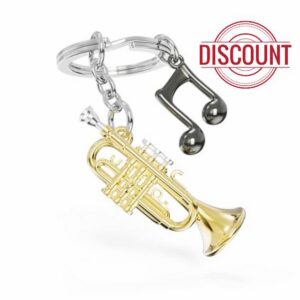 Metalmorphose MTM401-01 Trumpet Music Rewind Keyring Gift Stylish