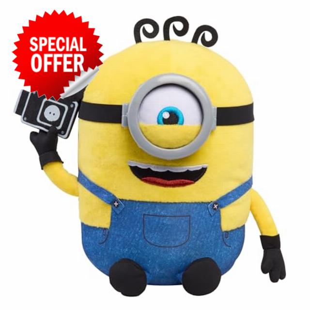 Just Play Illumination Minions Babbling James Interactive Plush | 23 cm Plush with Sounds