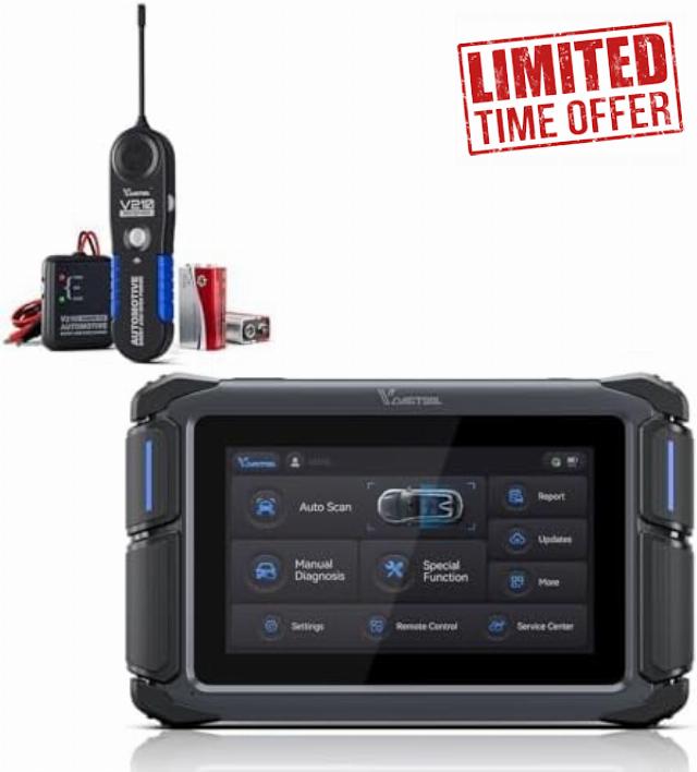 VDIAGTOOL Bidirectional Scan Tool VD70 Lite Scanner for Car with V210 Automotive Electrical Open Short Finder Circuit Tester Wire Breaker Finder DC 6-42V