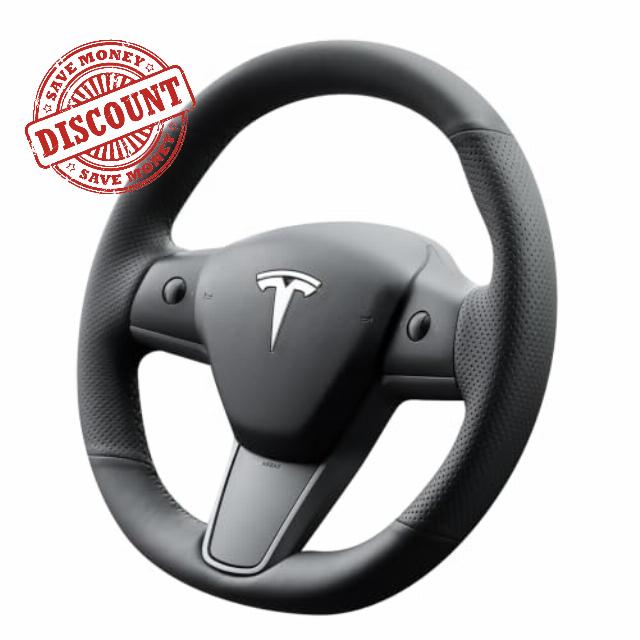 MEWANT Stitch On Steering Wheel Cover for Tesla Model 3 Tesla Model Y                                                          BESPOKE RHD FIT: Precision-engineered for Tesla Model 3/Y (2017-2023). Breathable For Heated Wheels Durable.