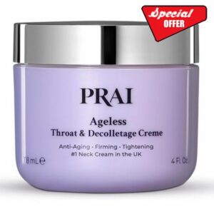PRAI Ageless Throat & Decolletage Creme 118ml - Anti-Ageing Neck Cream                                                          Tightens & Firms Skin