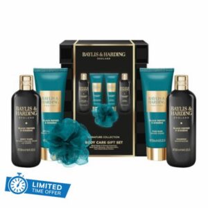 Baylis & Harding Mens Signature Body Care Gift Set 1 Pack | Black Pepper & Ginseng
