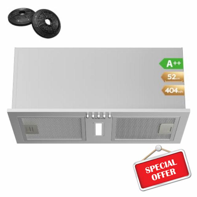 CIARRA 52cm Integrated Cooker Hood Carbon Filters Included