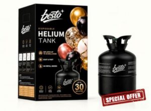 Disposable Helium Gas Tank for 30 Balloons