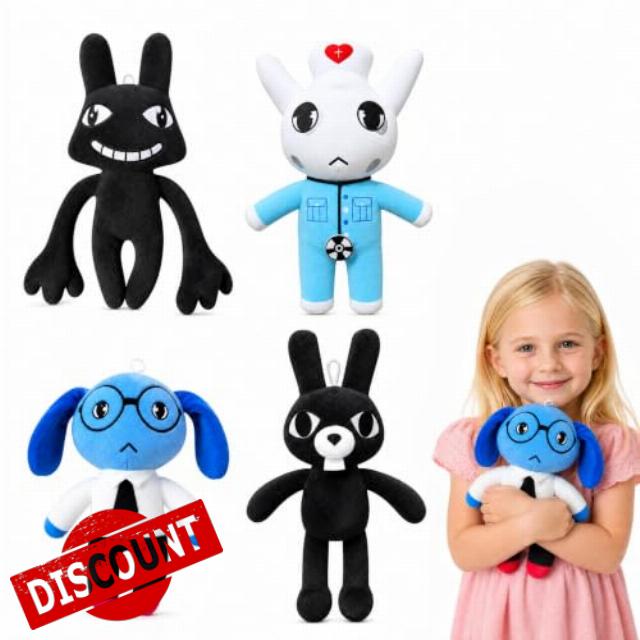 4PCS Animal Hospital Plush Toys