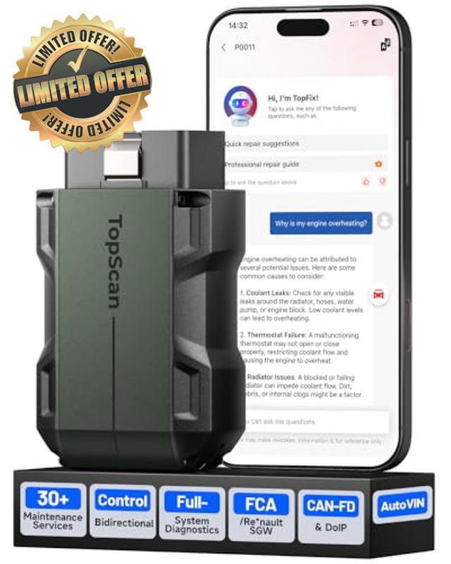 TOPDON TopScan Master Obd2 Scanner Bluetooth