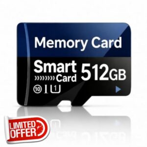 512GB Micro SD Card Class 10 Memory Card with TF Adapter Speed Memory Card for Tablet/Camera/Drone/PC/TV