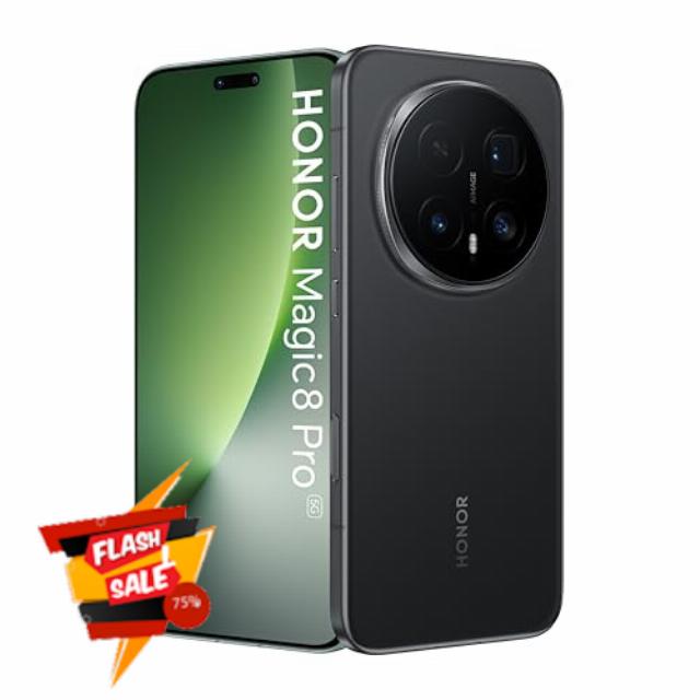 HONOR Magic8 Pro 5G Android Smartphone 512GB AI Phone SIM Free Black 5109CCPK