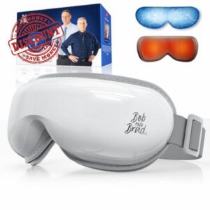 Bob and Brad Eye Massager with Heat and Cooling Gel Mask for Migraine Relief