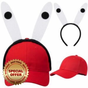 Hercicy Crab Costume Accessories for Adults with 3D Crab Eye Headband and Red Hat for Halloween Sea Creature Funny Cosplay