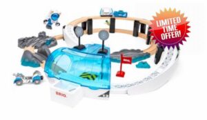 Ravensburger BRIO World - 36155 Space Station Set | Space-Themed Toy Train Set for Kids Aged 3 Years Up