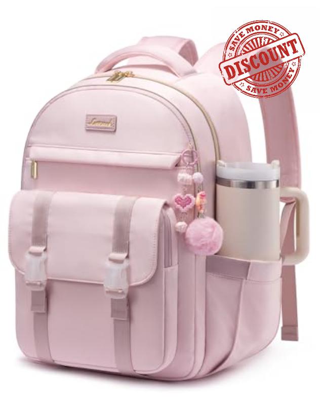 LOVEVOOK School Bag for Teenage Girls Secondary School Backpack Womens                                                          Lightweight 15.6 Laptop Rucksack Back Pack for College Travel