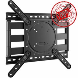 monTEK Ultra Slim TV Wall Bracket for 23-75 Inch Flat/Curved TVs up to 45kg | 1.5" Low Profile TV Bracket Swivel Tilt & Extendable
