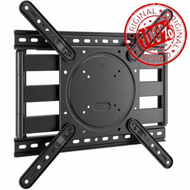 monTEK Ultra Slim TV Wall Bracket for 23-75 Inch Flat/Curved TVs up to 45kg | 1.5" Low Profile TV Bracket Swivel Tilt & Extendable