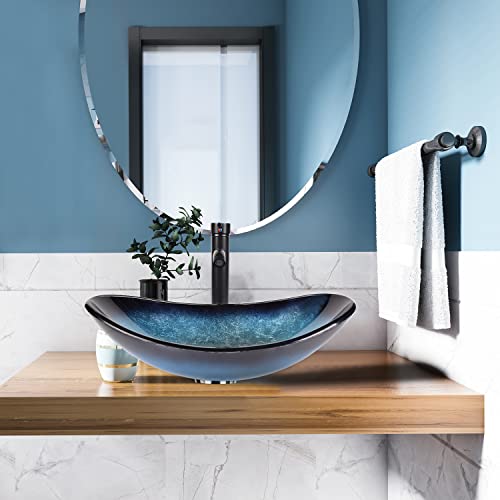 Oval Blue | Countertop Wash Basin