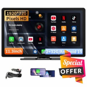 11.3" Carplay Screen for Car with Net-flix YouTube TikTok