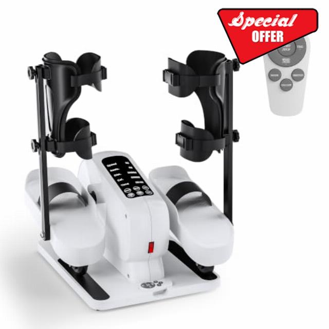 MOMODA Electric Pedal Exerciser for Seniors with Leg Support