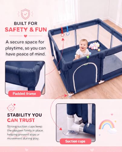 Nursery Furniture for Babies 120X120cm (Blue)