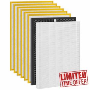 HR900 Replacement Filter Set Compatible with Winix HR900 Ultimate Pet Air Pur-ifier
