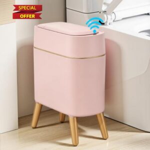 Touchless Bathroom Trash Can Lid and Legs