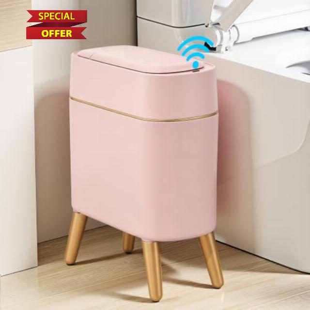 Touchless Bathroom Trash Can Lid and Legs