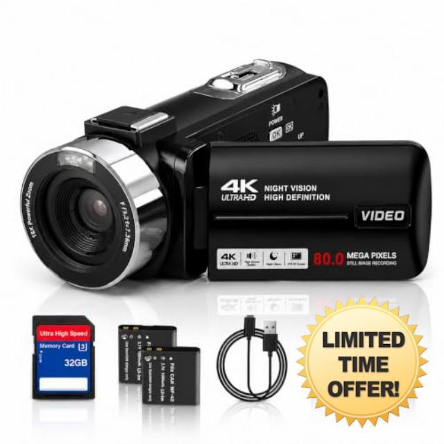 Camcorder Video Camera 4K