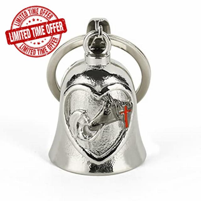 Cross Guardian Bell for Motorbikes: Eagle Motorbike Gifts Guardian Bell