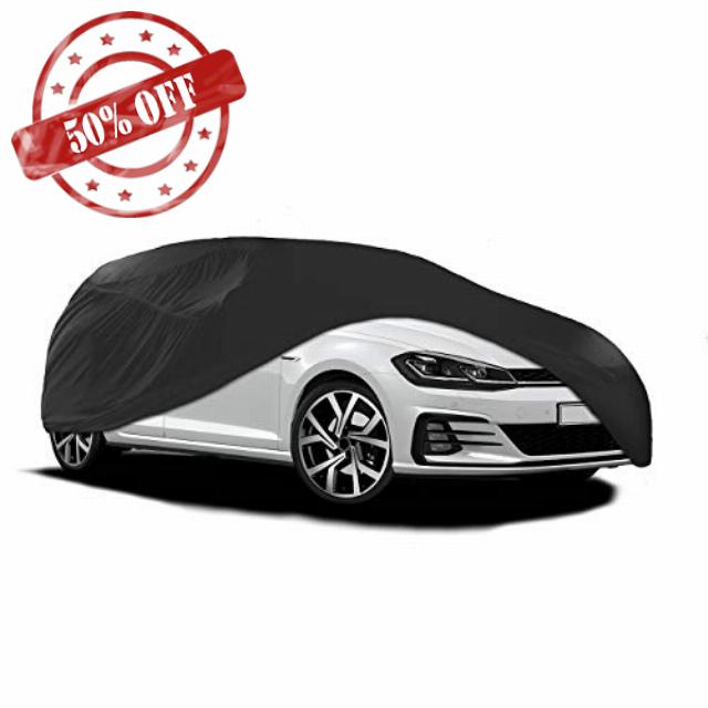 Xtremeauto™ Universal Breathable Indoor Garage Showroom Super Soft Dust Proof Car Cover (Black