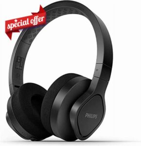 PHILIPS A4216BK/00 On-Ear Sports Headphones Wireless (35 Hours Play Time