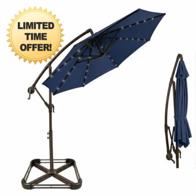 Garden Parasol with Base Included 3m