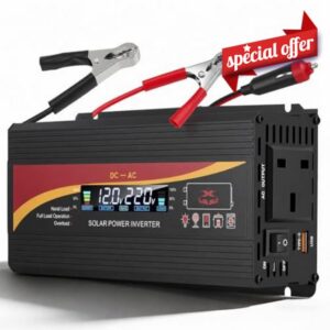 2000W Power Inverter 12V to 240V - Car Van DC to AC Converter with UK Sockets